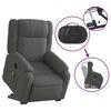 vidaXL Fauteuil inclinable de massage électrique Gris foncé Tissu