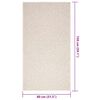 vidaXL Tapis ZIZUR cr&egrave;me 80x150 cm aspect de jute int&eacute;rieur ext&eacute;rieur