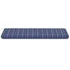 vidaXL Tapis d'escalier auto-adh&eacute;sifs Ray&eacute; 15 pcs Bleu 65 x 21 x 4 cm