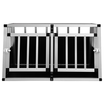 vidaXL Cage pour chien à double porte 89 x 69 x 50 cm