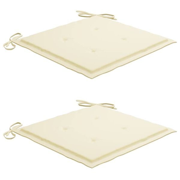 vidaXL Chaises pliables d'ext&eacute;rieur lot de 2 et coussins Bois d'acacia