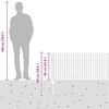 vidaXL Cl&ocirc;ture avec poteau Gris 0,6 x 10 m Acier et PVC
