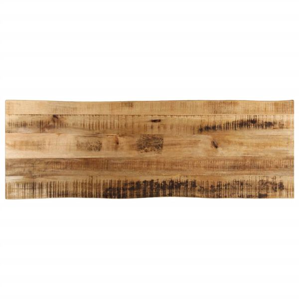 vidaXL Dessus de table bord vivant 140x40x2,5 cm bois de manguier brut