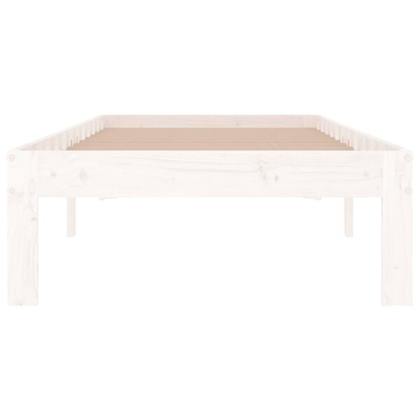 vidaXL Cadre de lit sans matelas blanc 75x190 cm