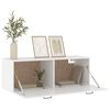 vidaXL Armoire murale Blanc 100x36,5x35 cm Bois d'ing&eacute;nierie