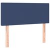 vidaXL Sommier &agrave; lattes de lit avec matelas Bleu 90x190 cm Tissu