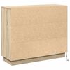 vidaXL Buffet LED Chêne Sonoma 90 x 32 x 75 cm Bois d'ingénierie