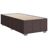 vidaXL Sommier &agrave; lattes de lit avec matelas Marron fonc&eacute; 90x190 cm