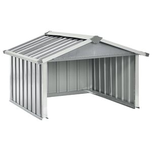vidaXL Abri pour robot de jardin 92x97x63 cm Acier galvanis&eacute; Gris