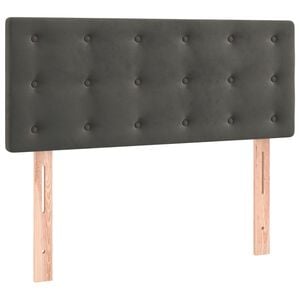 vidaXL T&ecirc;te de lit Gris fonc&eacute; 80x5x78/88 cm Velours