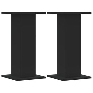 vidaXL Supports pour plantes 2 pcs noir 30x30x60 cm bois d'ing&eacute;nierie