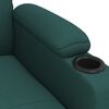 vidaXL Fauteuil inclinable Vert fonc&eacute; Tissu