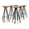 vidaXL Ensemble de bar 7 pcs Bois d'acacia massif et de récupération