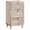 vidaXL Buffet avec tiroir Blanc 33,5 x 40 x 75 cm