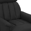 vidaXL Fauteuil de massage Noir Similicuir