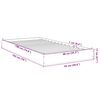 vidaXL Cadre de lit sans matelas sonoma gris 90x190 cm