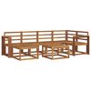 vidaXL Ensemble de canap&eacute;s d'ext&eacute;rieur 7 pcs Naturel