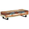vidaXL Table basse 120x50x30 cm Bois de r&eacute;cup&eacute;ration solide et acier