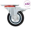 vidaXL 32 pcs Roulettes pivotantes 75 mm