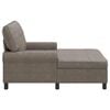 vidaXL Chaise longue avec coussin Gris 91 x 157 x 91 cm Simili cuir