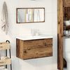 vidaXL Ensemble de meubles salle de bain 3 pcs bois d'ing&eacute;nierie