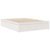 vidaXL Lit avec matelas blanc 140x200 cm bois massif de pin