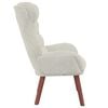 vidaXL fauteuil Cr&egrave;me 69 x 74 x 93 cm Velours