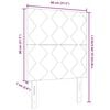 vidaXL T&ecirc;te de lit avec t&ecirc;te de lit Taupe 80 cm tissu