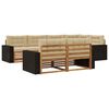 vidaXL Ensemble de canap&eacute;s d'ext&eacute;rieur 7 pc Naturel et Beige