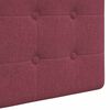 vidaXL T&ecirc;te de lit suspendue Bordeaux 130 x 55 x 5 cm tissu