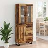 vidaXL Haut Armoire avec tiroir 2 pcs Bois Ancien Bois d'ing&eacute;nierie