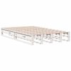 vidaXL Lit biblioth&egrave;que sans matelas blanc 135x190 cm bois pin massif