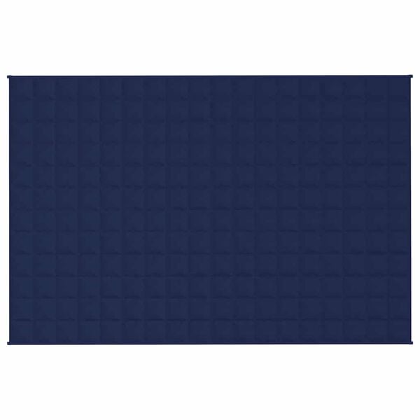 vidaXL Couverture lestée Bleu 120x180 cm 9 kg Tissu
