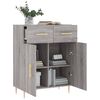 vidaXL Buffet sonoma gris 69,5x34x90 cm bois d'ing&eacute;nierie