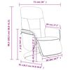 vidaXL Fauteuil inclinable avec repose-pied cr&egrave;me velours