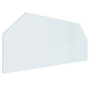 vidaXL Plaque en verre de chemin&eacute;e Transparent 120 x 50 cm Verre