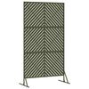 vidaXL &Eacute;cran de confidentialit&eacute; Olive 100 x 50 x 180 cm Acier