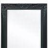 vidaXL Miroir mural style baroque 120x60 cm noir