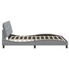 vidaXL Cadre de lit sans matelas gris clair 160x200 cm tissu