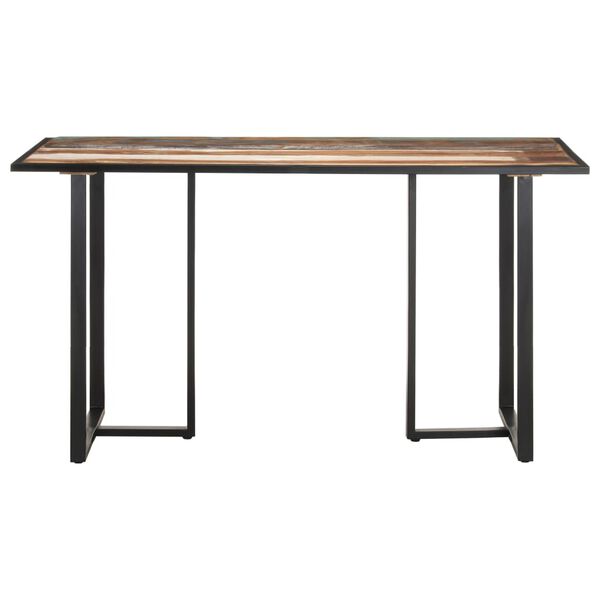 vidaXL Table de salle à manger 140 cm Bois de récupération massif