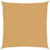 vidaXL Voile d'ombrage 160 g/m&sup2; carr&eacute; sable 3,6x3,6 m PEHD