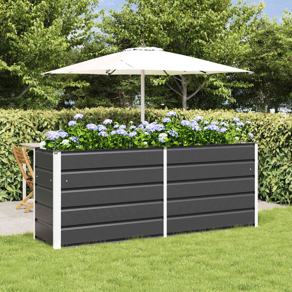 vidaXL Jardini&egrave;re Anthracite 480 x 50 x 45 cm Acier galvanis&eacute;