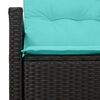 vidaXL Canap&eacute; de jardin avec coussin 120 x 62 x 69 cm polyrotin