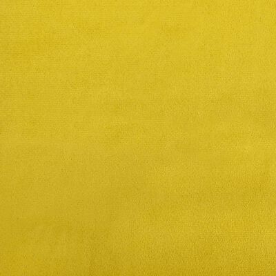 vidaXL Lit de jour avec matelas jaune 80x200 cm velours