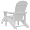 vidaXL Mobilier de jardin lounge 2 pcs Blanc 74 x 82 x 90 cm Plastique
