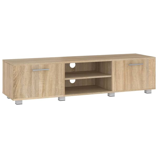 vidaXL Meuble TV Chêne sonoma 140x40x35 cm Bois d'ingénierie
