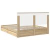vidaXL Lit de Rangement Ch&ecirc;ne Sonoma 160 x 200 cm Bois d'ing&eacute;nierie