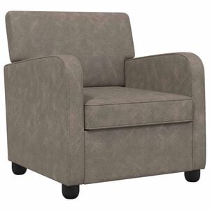 vidaXL Fauteuil Gris antique Simili cuir