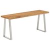 vidaXL Banc avec bord vivant 105 cm bois d'acacia massif