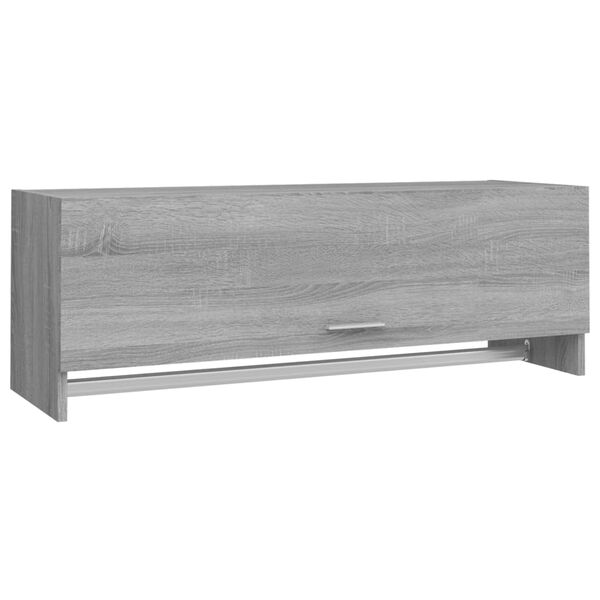 vidaXL Garde-robe Sonoma gris 100x32,5x35 cm Bois d'ing&eacute;nierie